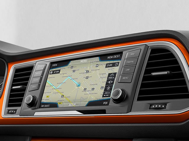 Samoa Orange dash panel trim (right-hand drive)